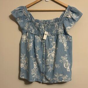 Old Navy Women’s Pretty Floral Top Size L Large NWT
